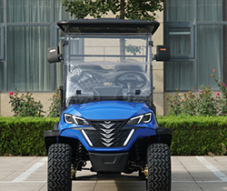 GCC 8 Passenger Golf Cart Standing Postion of Tail Caddie Equipped