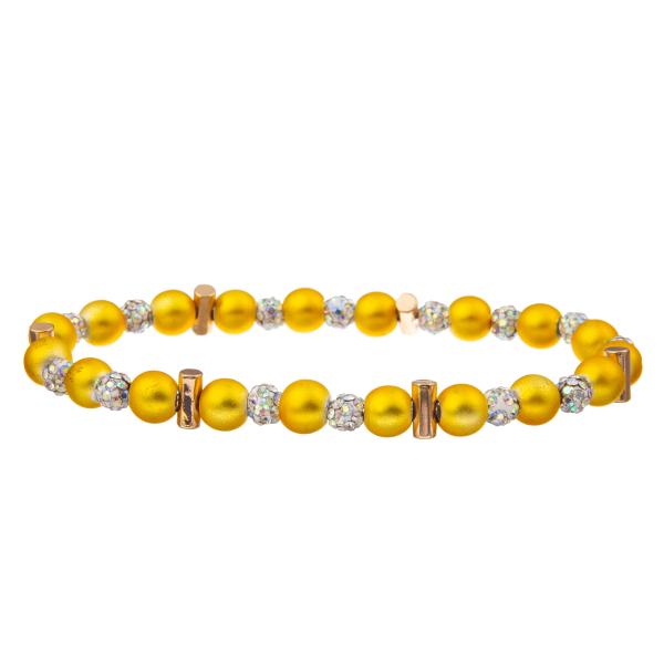 7 Colors Handmade Beads Bracelets With Crystal Ball