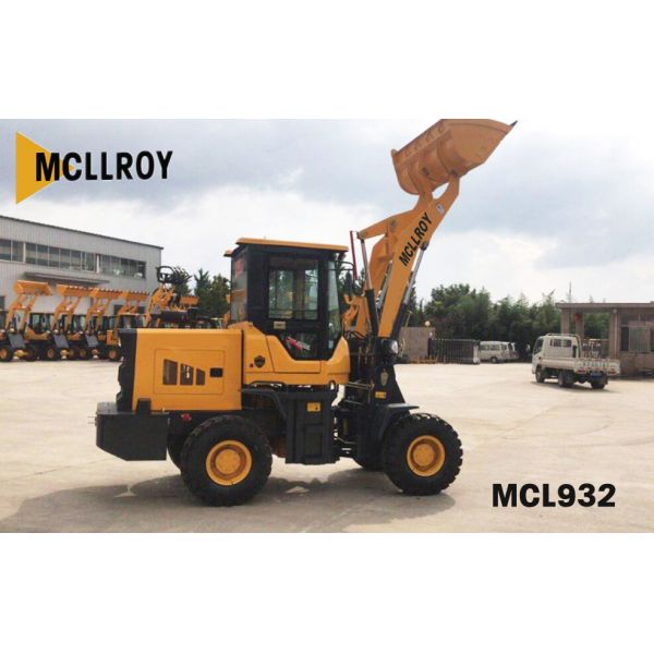 58kw Small Shovel 2 Ton Wheel Loader , Front Head Loader 1800kg Rated Load
