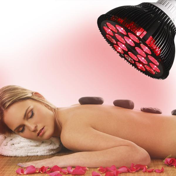 Bulbos claros vermelhos 54w da terapia da massagem da pele nenhuma cintilação Chips Medical Grade Therapy Device duplo