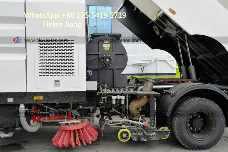 Тележка вакуума дворника Уилера 190HP 8cbm Dongfeng 6