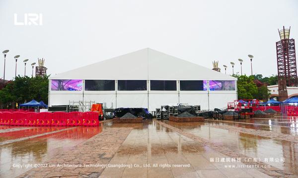 Fire Retardant Party Event Tent With White PVC Sidewall
