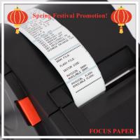 Tecnología de impresión térmica directa Rollo de papel de etiqueta térmica con papel de vidrio como forro