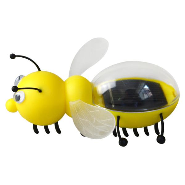 Yellow Color Solar Powered Bee Novelty Mini Solar Energy Toys For Children