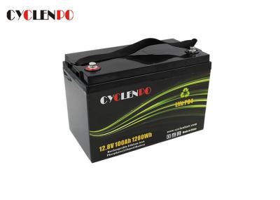 12v 100ah Lithium Ion Deep Cycle Battery , Lifepo4 Marine Battery 4S1P Extremely Safe