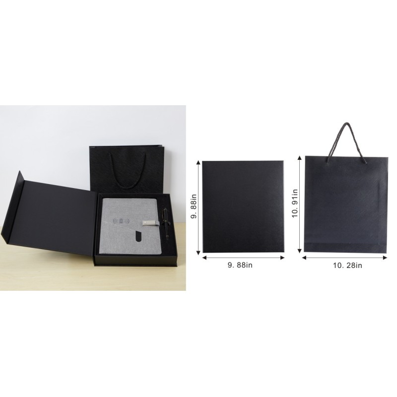 Premium USB Power Bank Notebook Loose Leaf Binder Business Gift Customizable