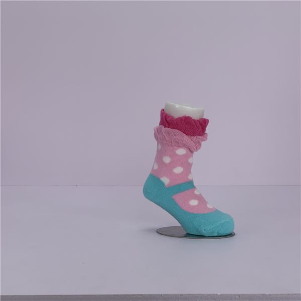 Soft and Durable Ruffle Socks for Infant Baby Girl in Princess Shoe Shape 12-24M Size