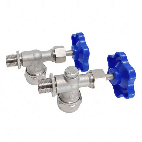 Factory Supply SS304 Threaded Liquid Level Gauge Cock Valve Y Type Manual Valve for Boiler Water Tank
