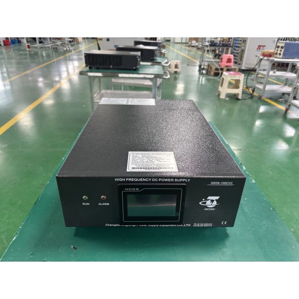 6V 100A IGBT Electroplating Rectifier with PLC HMI Control Low Ripple ≤3% 220V 3 Phase Input