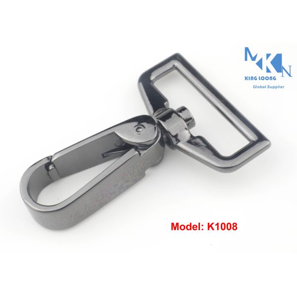 Plating Shiny Silver  Metal Snap Hook , Professional Swivel Clasp Hooks