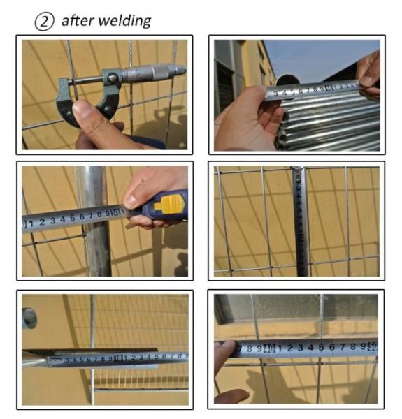 Portable Barriers Fencing / Portable Event Fencing Anti Climb Mesh Infill
