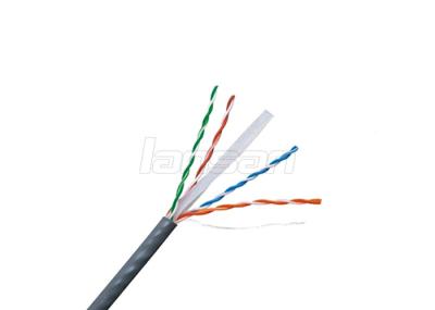 Cat6 pares de alumínio folheados de cobre Unshielded da instalação rápida do cabo 23AWG do PVC 4