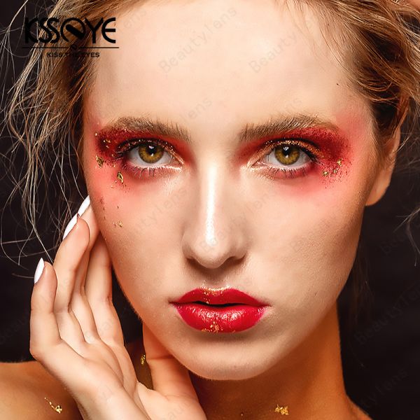 ISO13485 Brand Contact Lenses Blue Green Eye Contacts For Brown Eyes 4 Tone