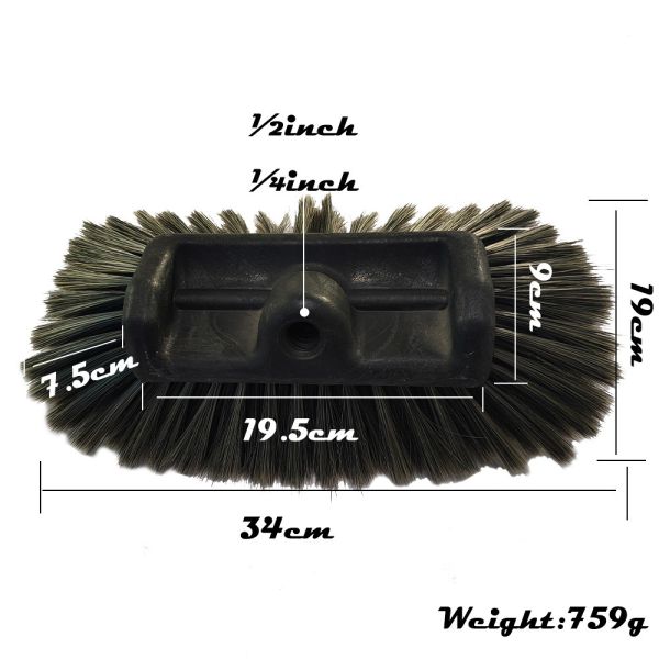 Hog Hair Car Cleaning Brushes 34cm Eco Friendly PBT PP Handle