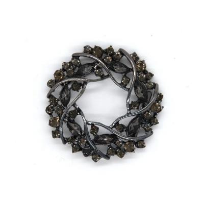 Crystal Rhinestone Shoe Clips Vintage Style 50*45mm With Protection Plating