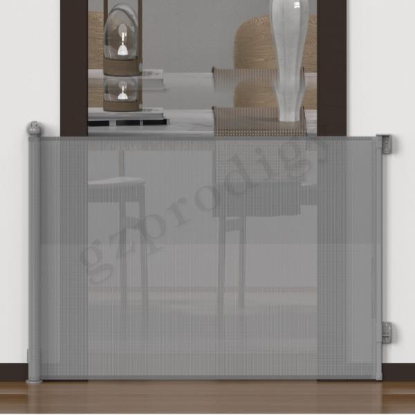 Extendable Durable Mesh Retractable Baby Gate For Children Safety Easy Install