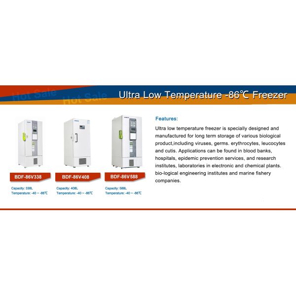 Холодильник лаборатории глубокого медицинского замораживателя Frigerator замораживателей HiYi -86 Градус цельсия промышленный