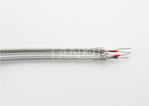 Stranded Cores Compensating Cable For K Type Thermocouple 24AWG With PTFE / Stainless Steel Screen