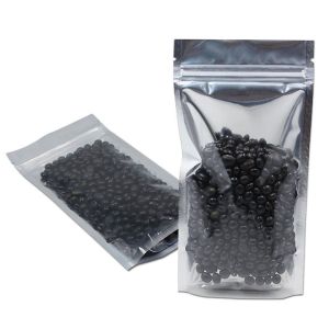 Food Grade Clear Window Pouch High Barrier Aluminum Foil Pouches Resealable