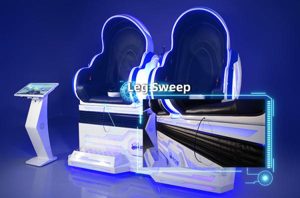 Double VR Egg Chair 2500W 9D Virtual Reality Simulator For VR Zone