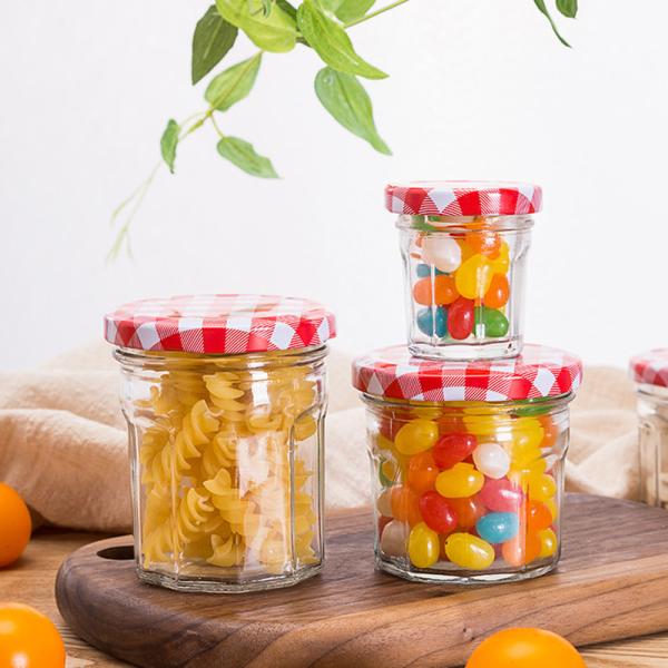 50ml / 120ml / 300ml Little Jars Of Jam , Empty Mason Glass Air Tight Jars