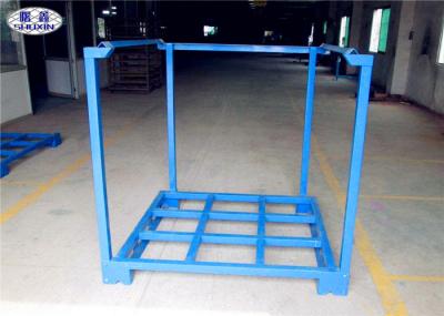 Cargo Forklift Stacking Pallet Racks Durable Galvanized Iron Steel Save Space