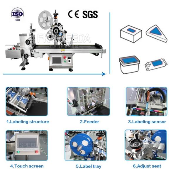 Máquina avançada de rotulagem automática de cosméticos para garrafas redondas e planas de plástico FK-622