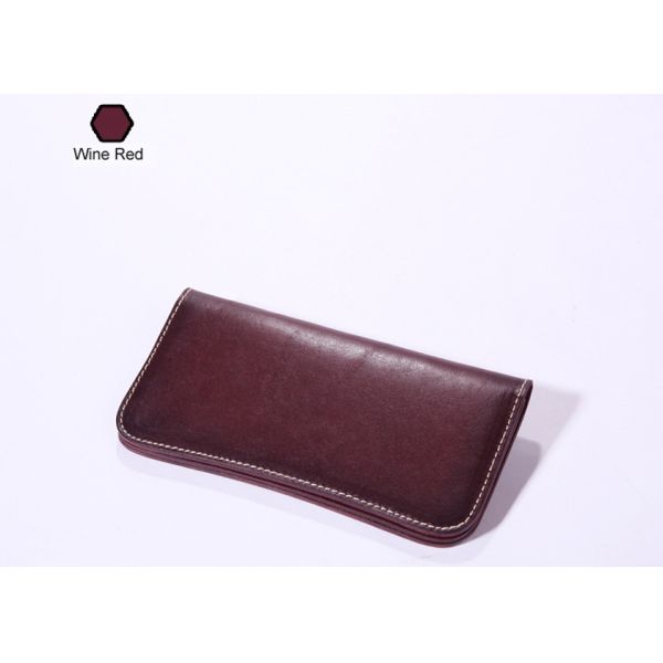 Vegetable Tanned Leather Wallet Mens Long Wallet Womens Leather Wallets