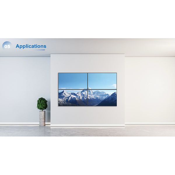 43‑Inch Zero‑Distance Wall‑Mounted Digital Signage Display, Commercial Wall‑Mount LCD Advertising Screen & Monitor