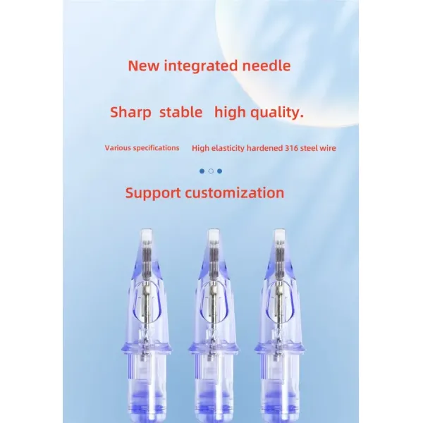 Aiguilles de tatouage en acier inoxydable de forme personnalisée, résistantes à la corrosion