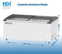 Vidrio de desplazamiento congelador libre del pecho de Frost de 498 litros con OEM SASO de la cerradura