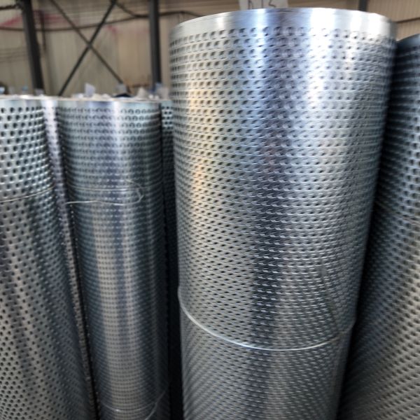 6061 / 5052 Round Hole Aluminum Perforated Sheet For Storefront Decoration