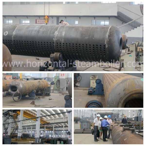 Horizontal Chain Grate Coal Fired Steam Boiler Low Fuel Consuming SGS Approved