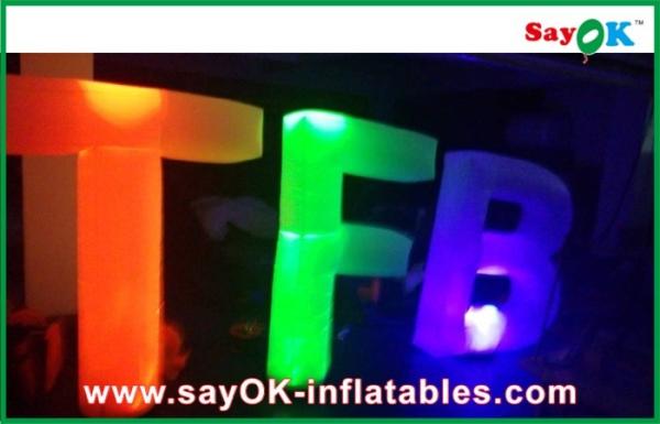 Letras infláveis de pano inflável gigante colorido de Oxford da letra