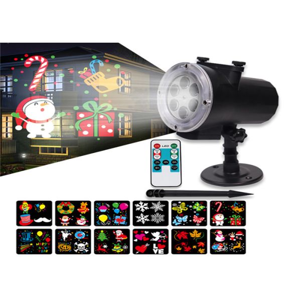 High Bright 12 Slides Change Card Led Projector Light Dynamic Pattern Party Event Light Colorful Film 32pcs/ctn