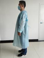 De bleu robe jetable d'isolement de la norme ANSI 3XL de stérilisation non