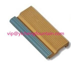 Vintage Non - Slip Edge Swimming Pool Ceramic Border Tiles Swimming Pool Kits