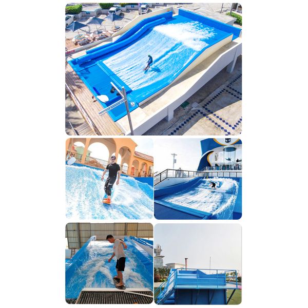 Adjustable Surf Wave Simulator Aqua Play Surfing Machine 37KW