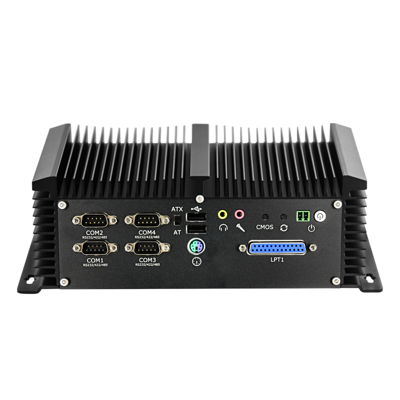 Алюминиевый корпус MINI PC Box Intel J1900 Quad Core 2.0GHZ Barebone 7 COM 2 Lan Бескамерный Barebone IPC HTPC POS Компьютер