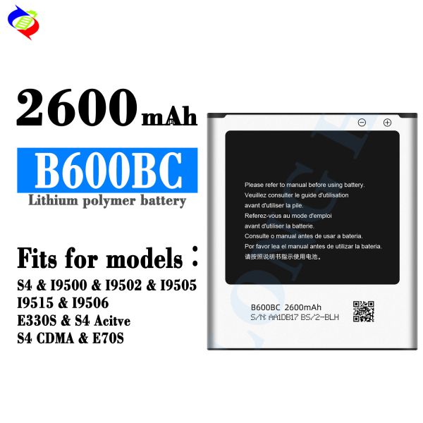 100% Brand New B600BC Digital Battery for Samsung Galaxy S4 I9500 Battery Batteries
