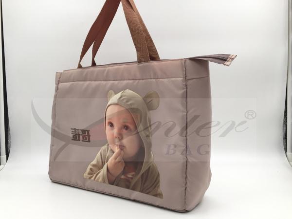 Thermal Transfer Design Tote Diaper Bags With Lots Of Pockets Waterproof