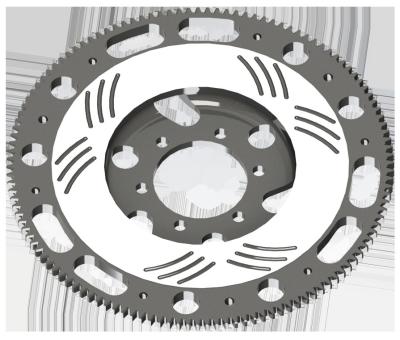 Modified Lightweight Flywheel for High-Performance Racing Cars with Durable Design