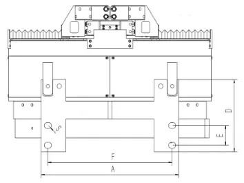 цыпленок хода когтя 124mm роторный основной используемый в машине лазера/токарного станка