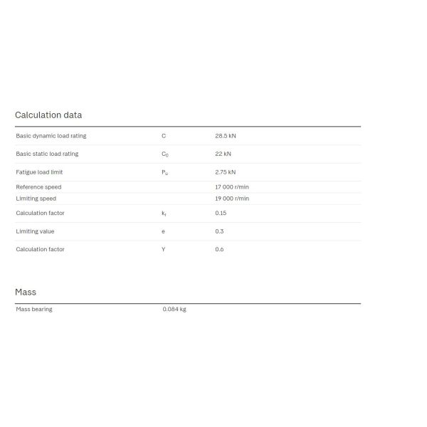 Single row cylindrical roller bearing, NU design, without inner ring , RNU 204 ECP