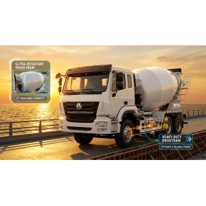SINOTRUK HOHAN Concrete Mixer Pump Truck Euro2 290HP 6X4 ZZ5255GJBM3846B1