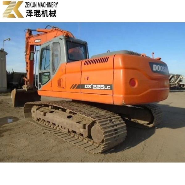 Excavadora original usada Doosan DX225 DX225LC-9 DX225LC-9C Na Coreia do Sul