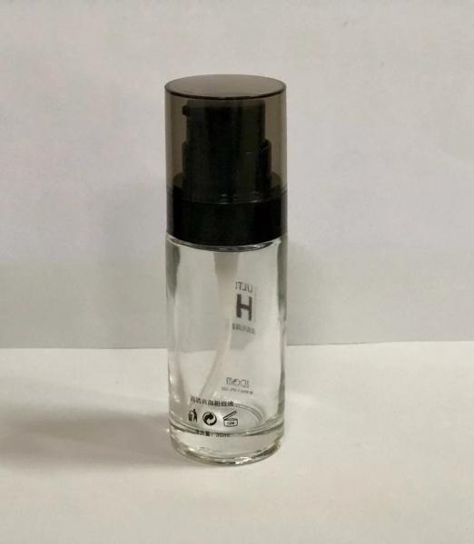 Da garrafa de vidro da fundação da composição reusável projeto cosmético luxuoso de empacotamento cosmético do OEM dos recipientes