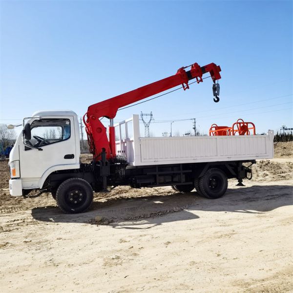 4 Ton Lift Load Foldable Telescopic Straight Boom Lift Crane