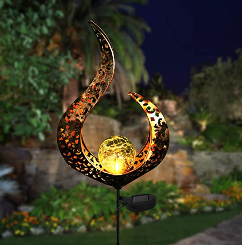 Moon Shape 1.2V  0.5Watt Decorative Solar Garden Lights