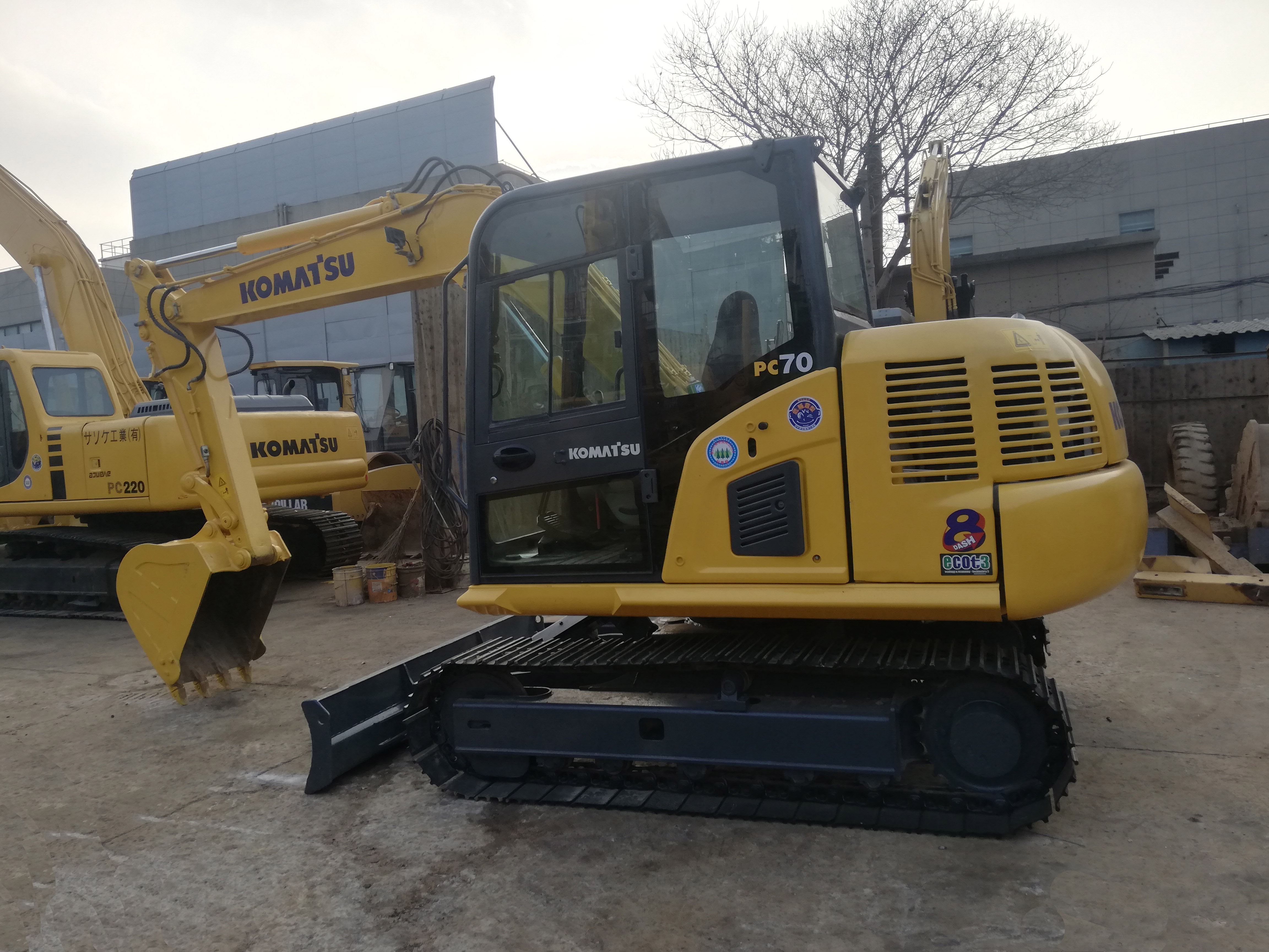 Тип Crawler использовал небольшого землекопа KOMATSU PC70 экскаватора мини